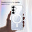 For Samsung Galaxy S26 Magnetic Case TPU + Acrylic Air Cushion Corners Protective Phone Cover with 2Pcs Camera Protector + 2Pcs Screen Protector - Transparent - 6