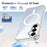 For Samsung Galaxy S26+ Magnetic Case TPU + Acrylic Air Cushion Corners Protective Phone Cover with 2Pcs Camera Protector + 2Pcs Screen Protector - Transparent - 5