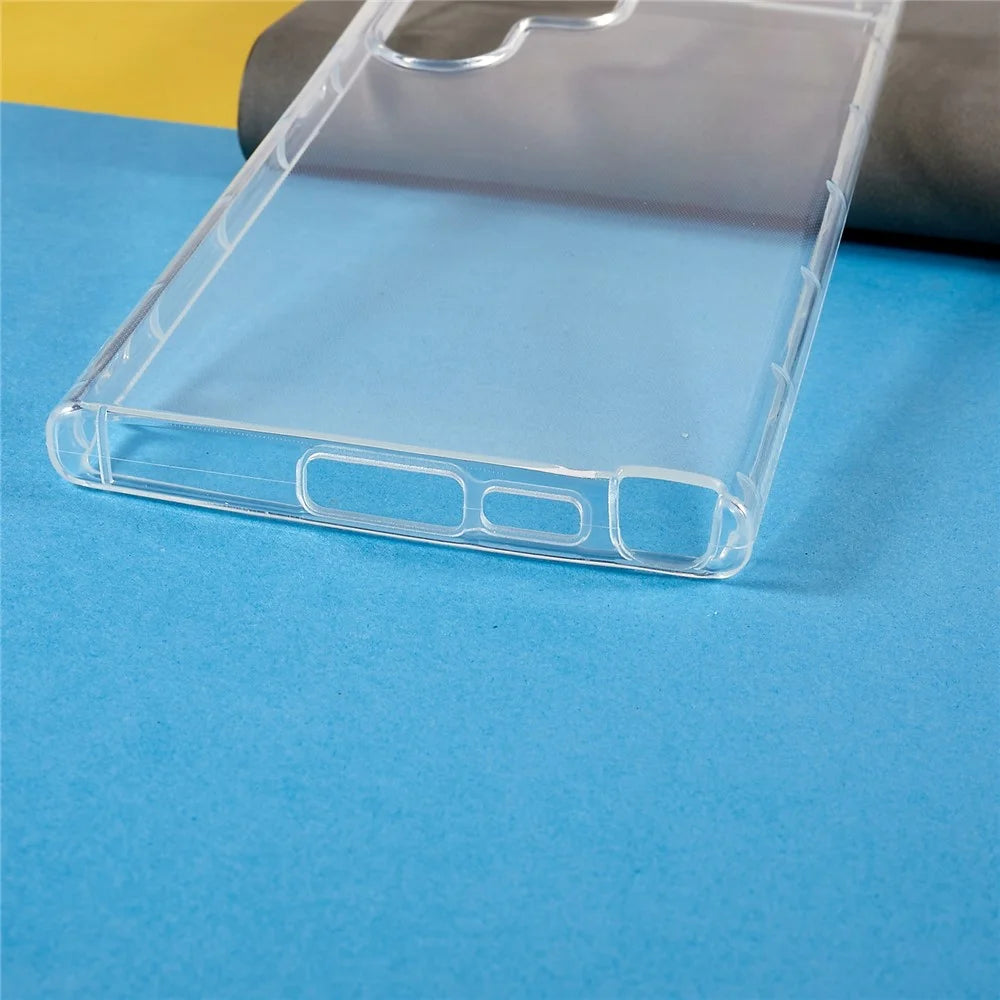 For Samsung Galaxy S23 Ultra High Transparency Ant-drop Soft TPU Case Airbag Shockproof Phone Cover - 4