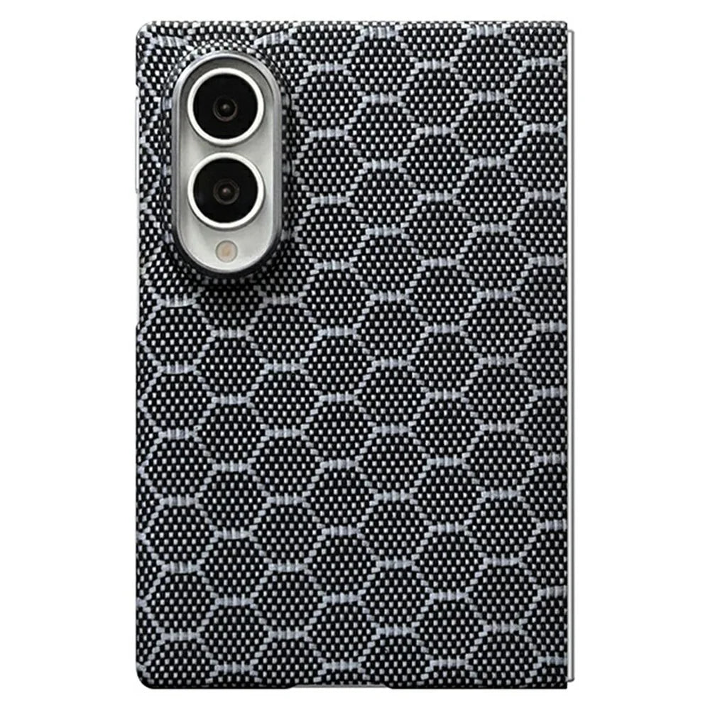 For Samsung Galaxy Z Fold8 Magnetic Case Honeycomb Texture Aramid Fiber Phone Cover - 1