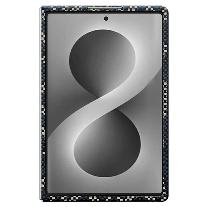 For Samsung Galaxy Z Fold8 Magnetic Case Geometric Pattern Aramid Fiber Phone Cover with Metal Lens Frame  /  Front Frame - 2