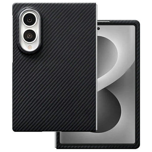 For Samsung Galaxy Z Fold8 Magnetic Case Aramid Fiber 600D Fine Texture Phone Cover with Front Frame - 1