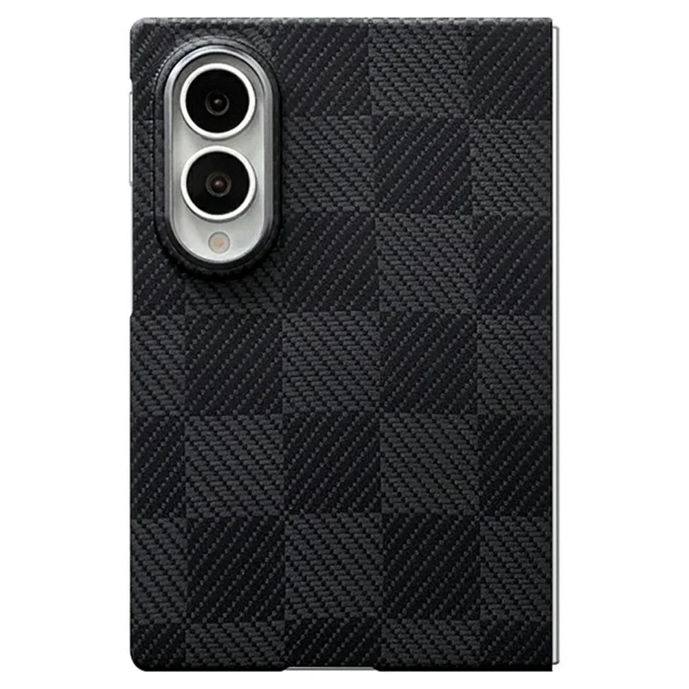 For Samsung Galaxy Z Fold8 Case Square Grid Texture Aramid Fiber Magnetic Phone Cover - 1