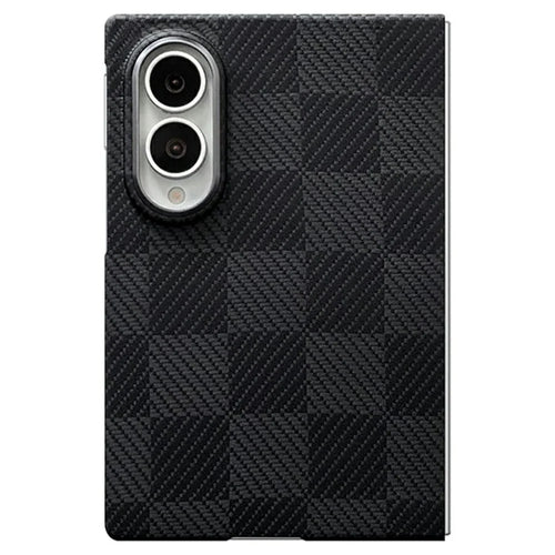 For Samsung Galaxy Z Fold8 Case Square Grid Texture Aramid Fiber Magnetic Phone Cover - 1