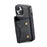 MAGKING K4 Series For iPhone 15 Plus Magnetic Case Detachable Wallet PU TPU PC Phone Cover - Black - 3