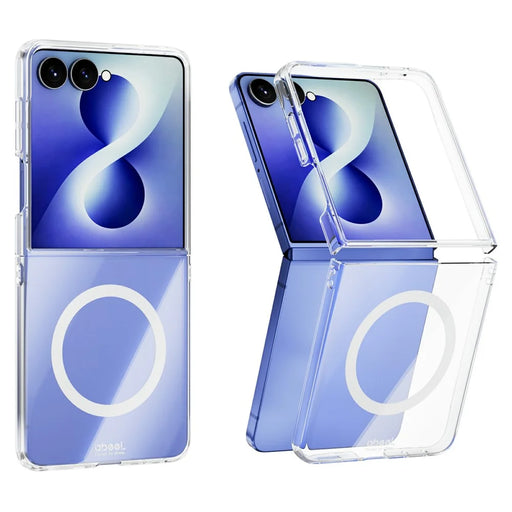 ABEEL for Samsung Galaxy Z Flip8 Magnetic Case Clear PC Anti Scratch Phone Cover - Transparent - 1