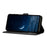For iPhone 16 Pro Wallet Case Imprinted Cat Butterfly Leather Phone Cover with Wrist Strap - Black - 2