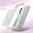 For Samsung Galaxy S26+ Magnetic Case PC + TPU Matte Phone Cover with 2Pcs Camera Protector + 2Pcs Screen Protector - White - 4