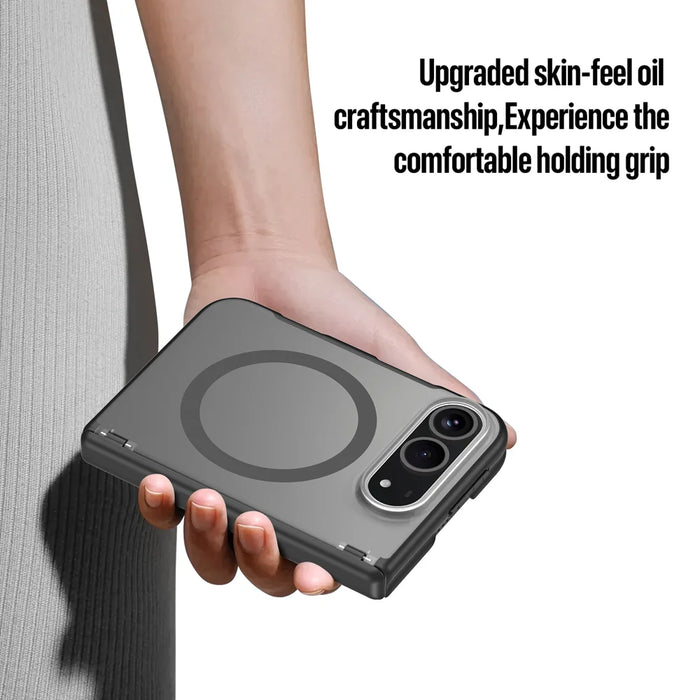 DUX DUCIS for iPhone Fold Magnetic Case  Expn Series PC + TPU Phone Back Cover - Black - 6