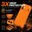 MOFI for iPhone 16 Simple Series Matte Translucent TPU Full-Cover Phone Case with Mirror Film - Black - 3