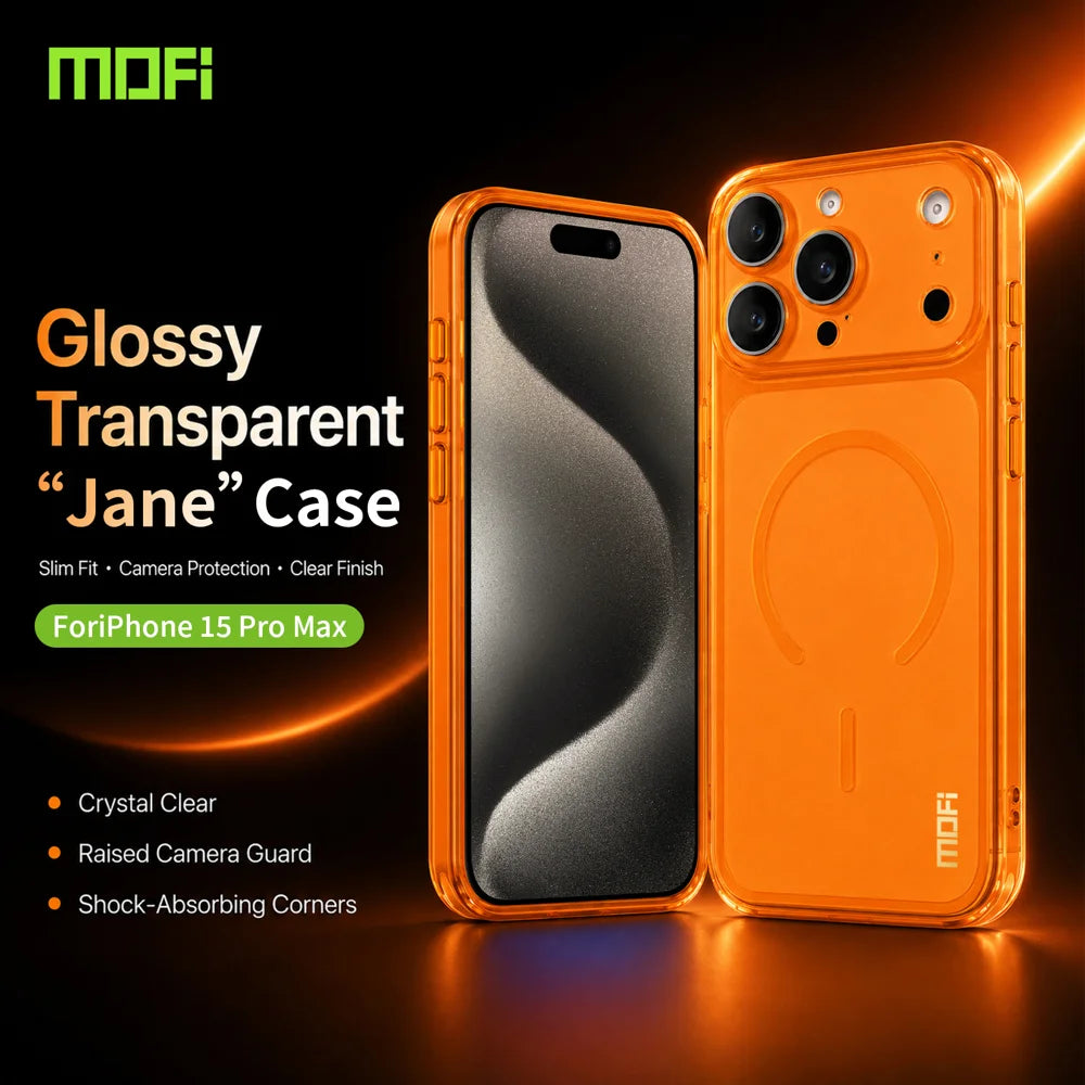 MOFI for iPhone 15 Pro Max Simple Series Matte Translucent TPU Full-Cover Phone Case with Mirror Film - Black - 2