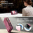CASEME for Google Pixel 11 Pro / Google Pixel 11 008 Phone Cases Leather Cover with Detachable Wallet and Strap - Red - 4