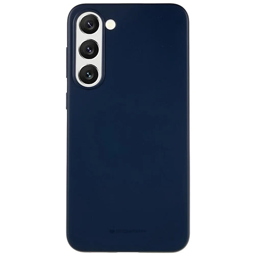 MERCURY GOOSPERY SOFT FEELING Series For Samsung Galaxy S23 Fall-proof TPU Phone Case Matte Finish Protective Cover - Blue - 1