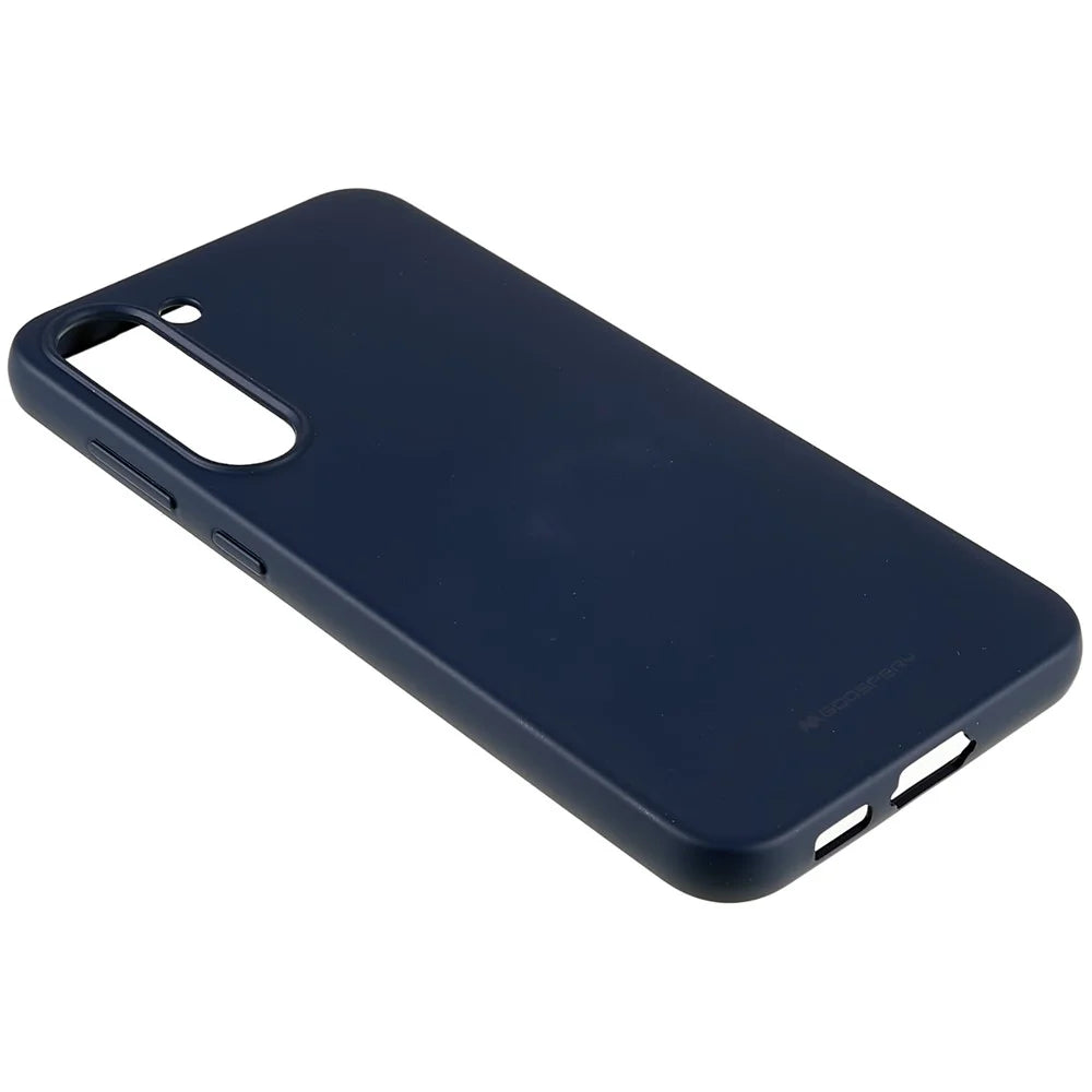 MERCURY GOOSPERY SOFT FEELING Series For Samsung Galaxy S23 Fall-proof TPU Phone Case Matte Finish Protective Cover - Blue - 5