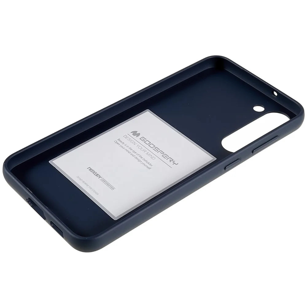 MERCURY GOOSPERY SOFT FEELING Series For Samsung Galaxy S23 Fall-proof TPU Phone Case Matte Finish Protective Cover - Blue - 6