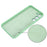 For Samsung Galaxy S23 Phone Protector Case, Liquid Silicone + Soft Lining Protective Back Cover with Strap - Green - 5