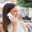 For Samsung Galaxy A14 5G / A14 4G Case with Ring Kickstand Marble Pattern Electroplating TPU Back Cover - White 006 - 4