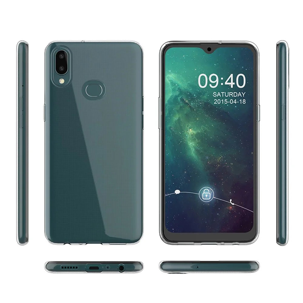 Slim Transparent Phone Case For Samsung Galaxy A20e, Soft TPU Protective Anti-Fall Cell Phone Back Cover - 7