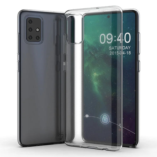 For Samsung Galaxy A51 4G SM-A515 Anti-Yellowing Transparent Protective Phone Cover Anti-Drop Ultra Slim Soft TPU Mobile Phone Back Case - 1