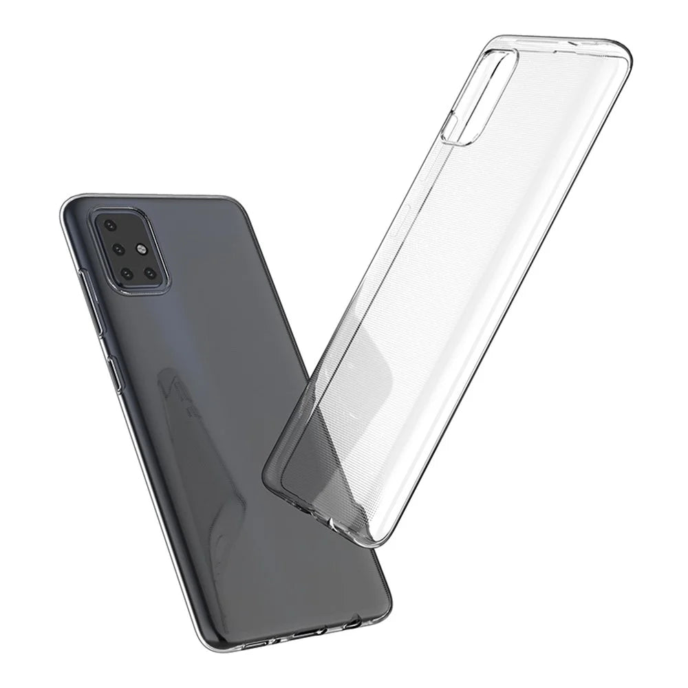 For Samsung Galaxy A51 4G SM-A515 Anti-Yellowing Transparent Protective Phone Cover Anti-Drop Ultra Slim Soft TPU Mobile Phone Back Case - 6