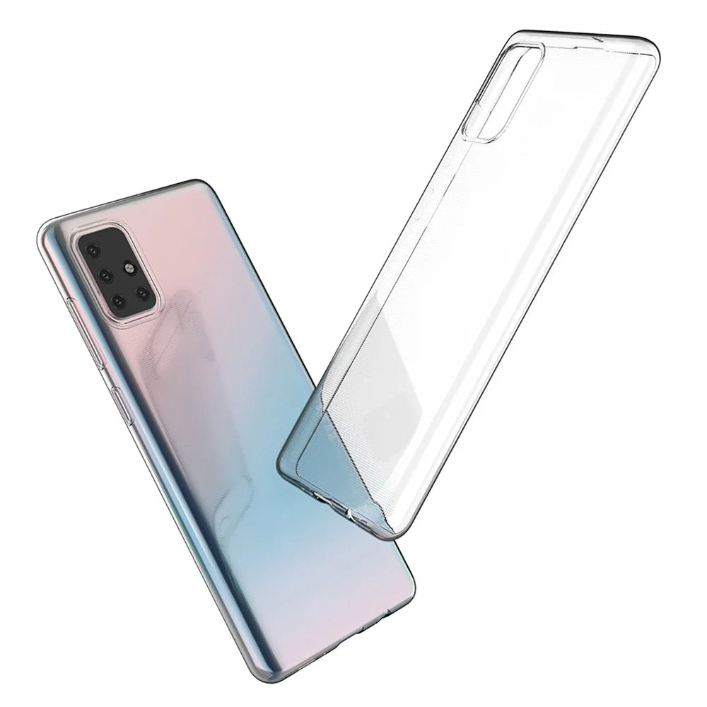 For Samsung Galaxy A71 4G SM-A715 Transparent Soft TPU Phone Cover Ultra Slim Non-Yellowing Protective Mobile Phone Case - 6
