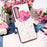 For Samsung Galaxy S23+ Leather Case 3D Pattern Printing Wallet Stand Mobile Cover with Strap - Flower - 5
