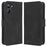 For Realme 10 Pro 5G PU Leather Multiple Card Slots Wallet Phone Case Folding Stand Magnetic Scratch-proof Protect Flip Cover - Black - 1