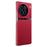 Shockproof Case for vivo X90 5G Anti-Fall Phone Case PC PU Leather Phone Shell - Red - 1