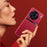Shockproof Case for vivo X90 5G Anti-Fall Phone Case PC PU Leather Phone Shell - Red - 2