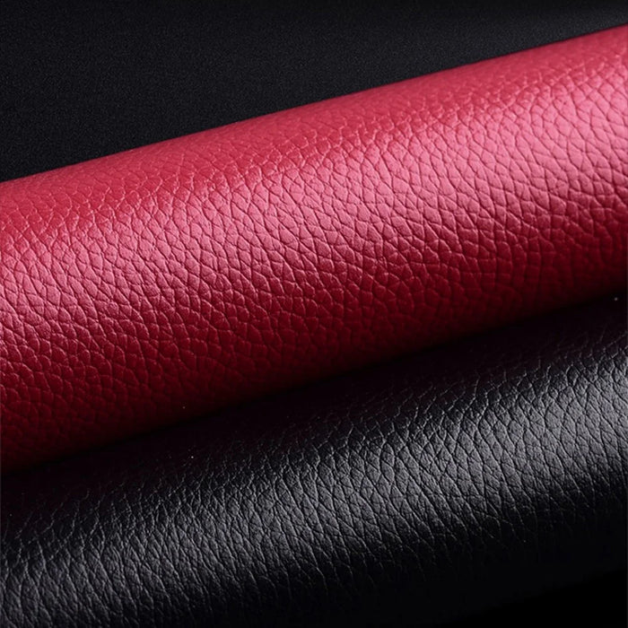 Shockproof Case for vivo X90 5G Anti-Fall Phone Case PC PU Leather Phone Shell - Red - 3
