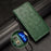 For Realme 10 Pro 5G PU Leather Stand Case Full Protection Phone Wallet Imprinted Triangle Pattern Cover with Hand Strap - Green - 4