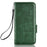For Realme 10 Pro 5G PU Leather Stand Case Full Protection Phone Wallet Imprinted Triangle Pattern Cover with Hand Strap - Green - 5