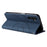 For Samsung Galaxy A34 5G Leather Case Wallet Stand Color Splicing Phone Cover - Blue - 4