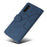 For Samsung Galaxy A34 5G Leather Case Wallet Stand Color Splicing Phone Cover - Blue - 7