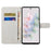 For Google Pixel 7a PU Leather Flip 3D Pattern Printing Phone Case Cross Texture Magnetic Closure Stand Folio Cover - Blue Flower - 3