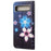 For Google Pixel 7a PU Leather Flip 3D Pattern Printing Phone Case Cross Texture Magnetic Closure Stand Folio Cover - Blue Flower - 6