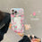 1.5mm TPU Phone Case for iPhone 14 Pro, Sheep Tulip Pattern Printing Shockproof Back Cover with Beads Hand Strap - 2