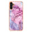 For Samsung Galaxy A34 5G YB IMD Series-16 Style E Drop-proof Electroplating Frame TPU Cover 2.0mm IMD Marble Pattern Cell Phone Case - Rose - 2