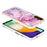 For Samsung Galaxy A34 5G YB IMD Series-16 Style E Drop-proof Electroplating Frame TPU Cover 2.0mm IMD Marble Pattern Cell Phone Case - Rose - 3