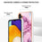 For Samsung Galaxy A34 5G YB IMD Series-16 Style E Drop-proof Electroplating Frame TPU Cover 2.0mm IMD Marble Pattern Cell Phone Case - Rose - 4
