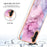 For Samsung Galaxy A34 5G YB IMD Series-16 Style E Drop-proof Electroplating Frame TPU Cover 2.0mm IMD Marble Pattern Cell Phone Case - Rose - 5