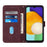 For Samsung Galaxy A54 5G Leather Case with Hand Strap Wallet Stand Phone Cover - Wine Red - 2