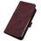 For Samsung Galaxy A54 5G Leather Case with Hand Strap Wallet Stand Phone Cover - Wine Red - 4