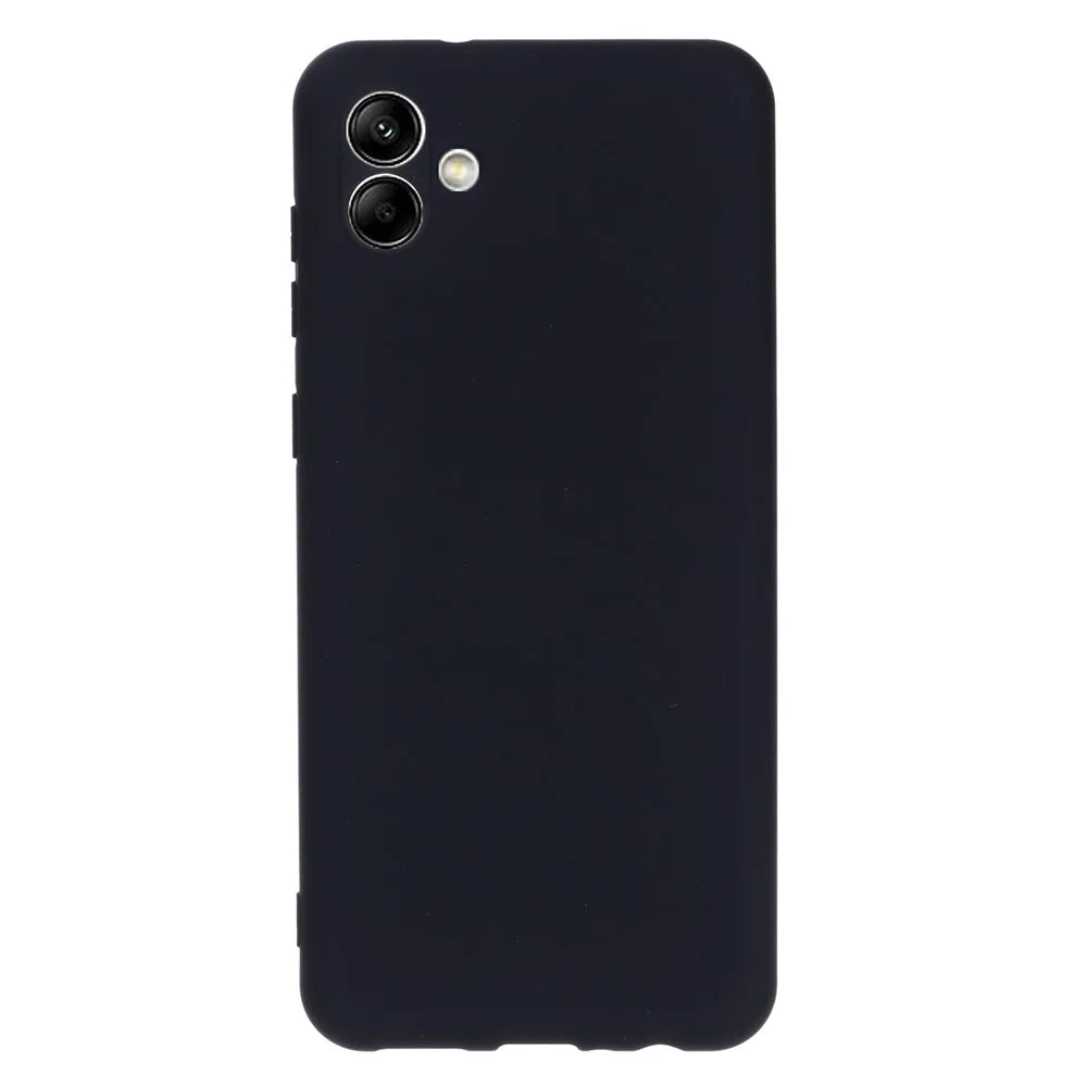 For Samsung Galaxy A04e 4G / F04 4G / M04 4G Soft Silicone Phone Case Anti-scratch Protective Back Cover with Strap - Black - 3