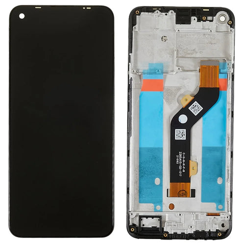 For Tecno Camon 17 4G 2021 CG6 Grade C LCD Screen and Digitizer Assembly + Frame Replacement Part (without Logo) - 1