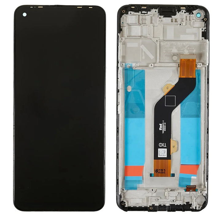 For Infinix Hot 10 X682 Grade C LCD Screen and Digitizer Assembly + Frame Replacement Part (without Logo) - 1