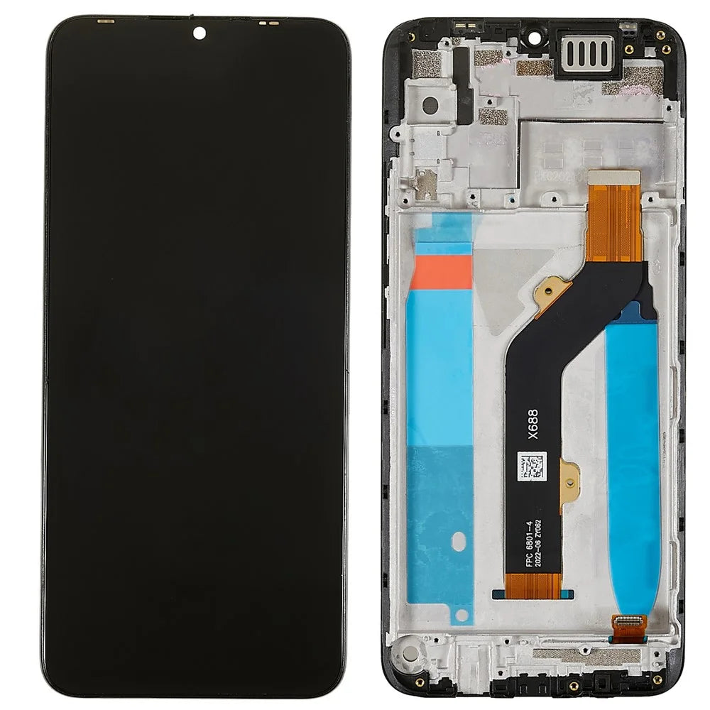 For Infinix Hot 10 Play X688 Grade C LCD Screen and Digitizer Assembly + Frame Replacement Part (without Logo) - 1