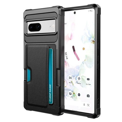 For Google Pixel 7 5G ZM02 Smartphone Case with Card Slot PU Leather + TPU Reinforced Corner Anti-scratch Cell Phone Back Cover - 1