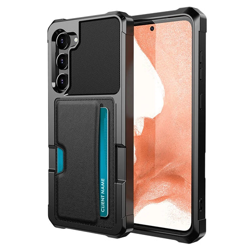 For Samsung Galaxy S23+ ZM02 Reinforced Corner Phone Cover with Card Slot PU Leather + TPU Anti-fall Mobile Phone Case - 1