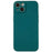 For iPhone 14 Liquid Silicone Texture Soft Touch TPU Case 2.0mm Thick Precise Cutout Camera Protection Arc Edge Phone Cover - Midnight Green - 1